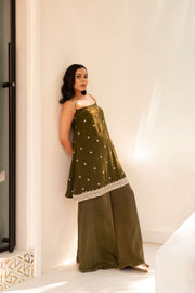 Olive Green Palazzo Set