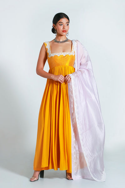 Amber - Pleated Dress Set